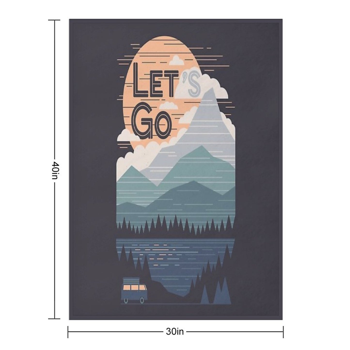 Let's Go Throw Blanket