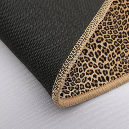 Trendy Leopard Print Aesthetic – Wild Animal Pattern Design Bath Mat