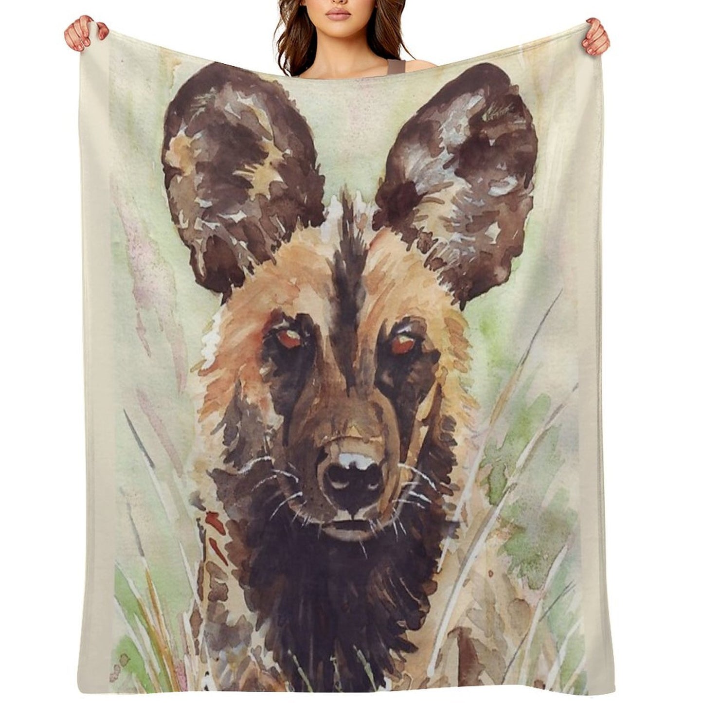 African Wild Dog Throw Blanket
