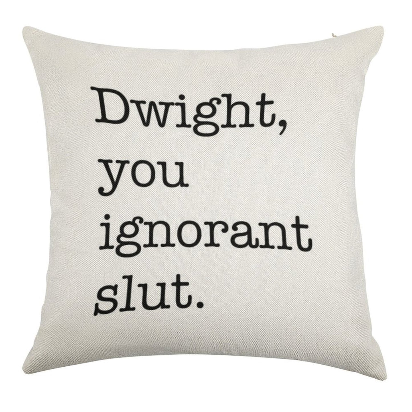 Dwight The Office Quote Linen Throw Pillow Cover
