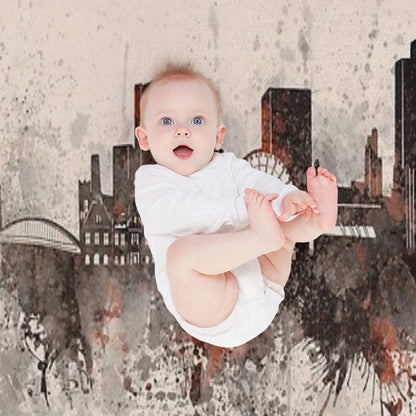 Manchester Skyline Throw Blanket