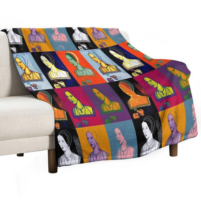Anne Boleyn Pop Collection Throw Blanket