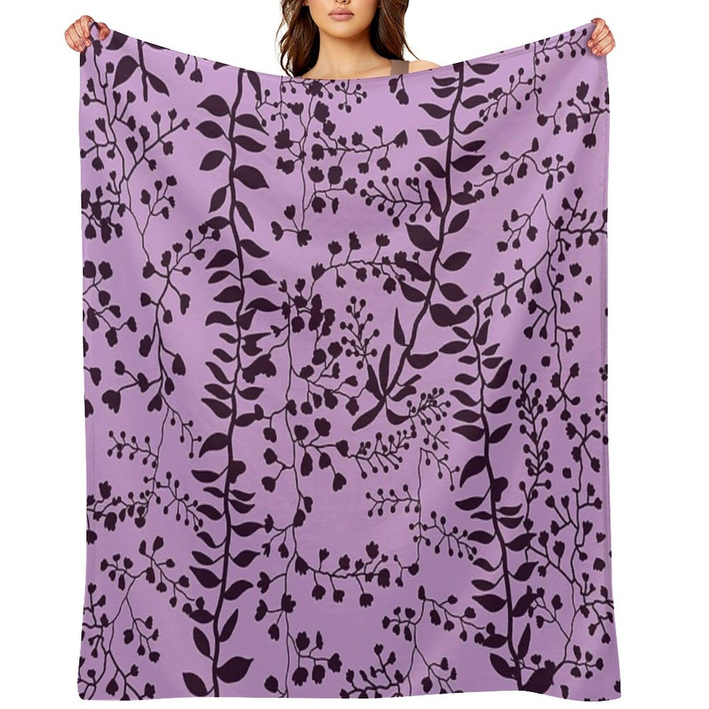 Bella Swan Lavender Freesia Throw Blanket