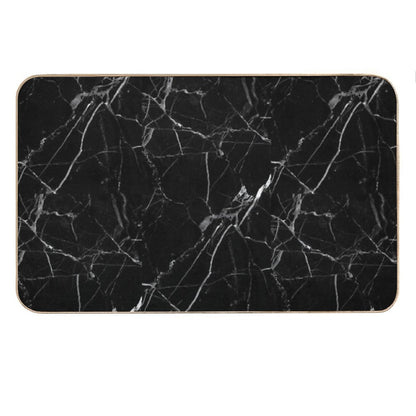 BLACK MARBLE Bath Mat
