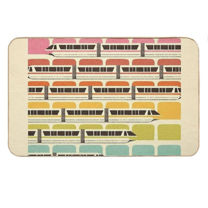Retro WDW Monorail Bath Mat