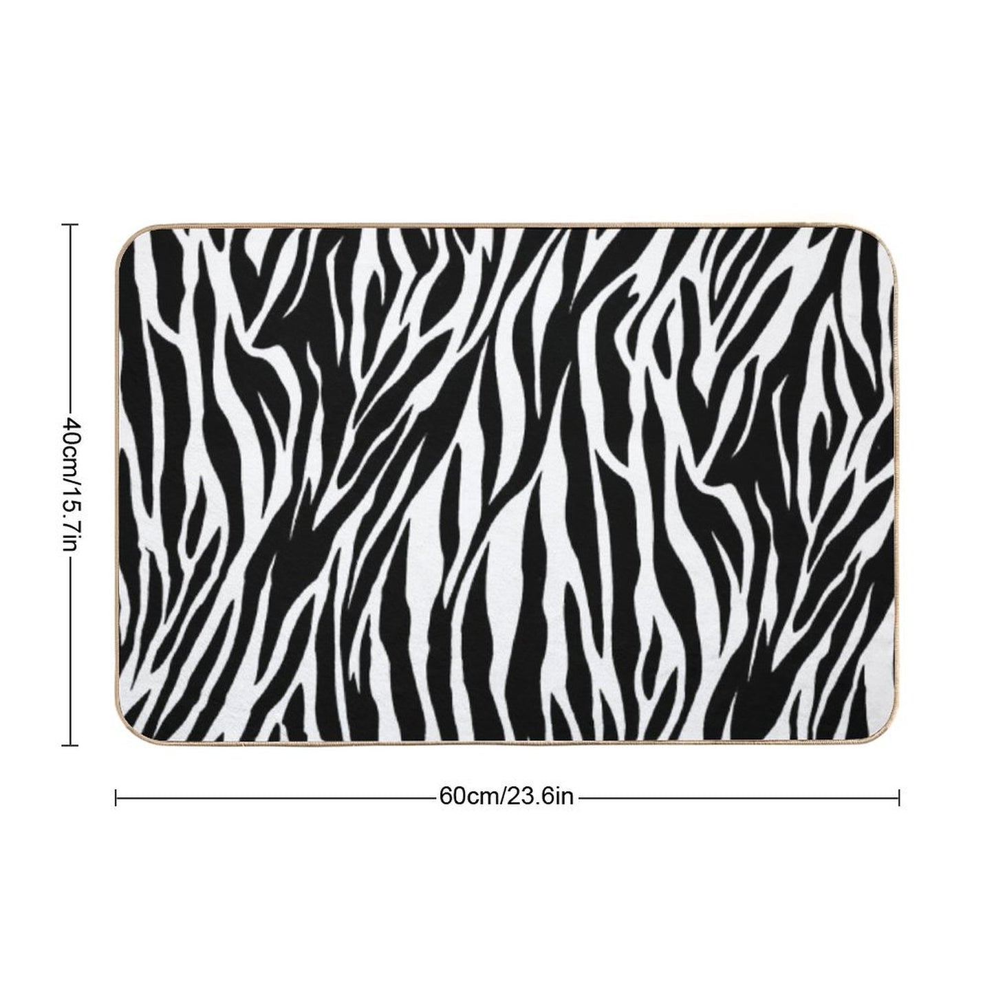 Beautiful Zebra Skin Bath Mat