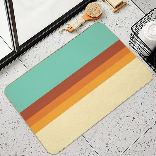 Retro Land  Easy To Clean Bath Mat