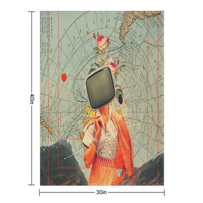 Antarctic Broadcast Throw Blanket