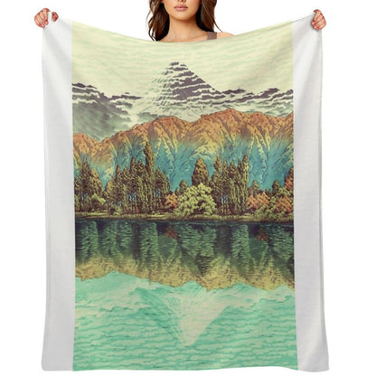 The Unknown Hills in Kamakura - Nature Landscape Throw Blanket
