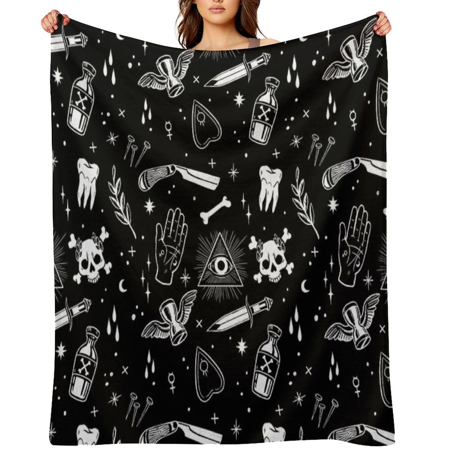 A Few Macabre Things Throw Blanket