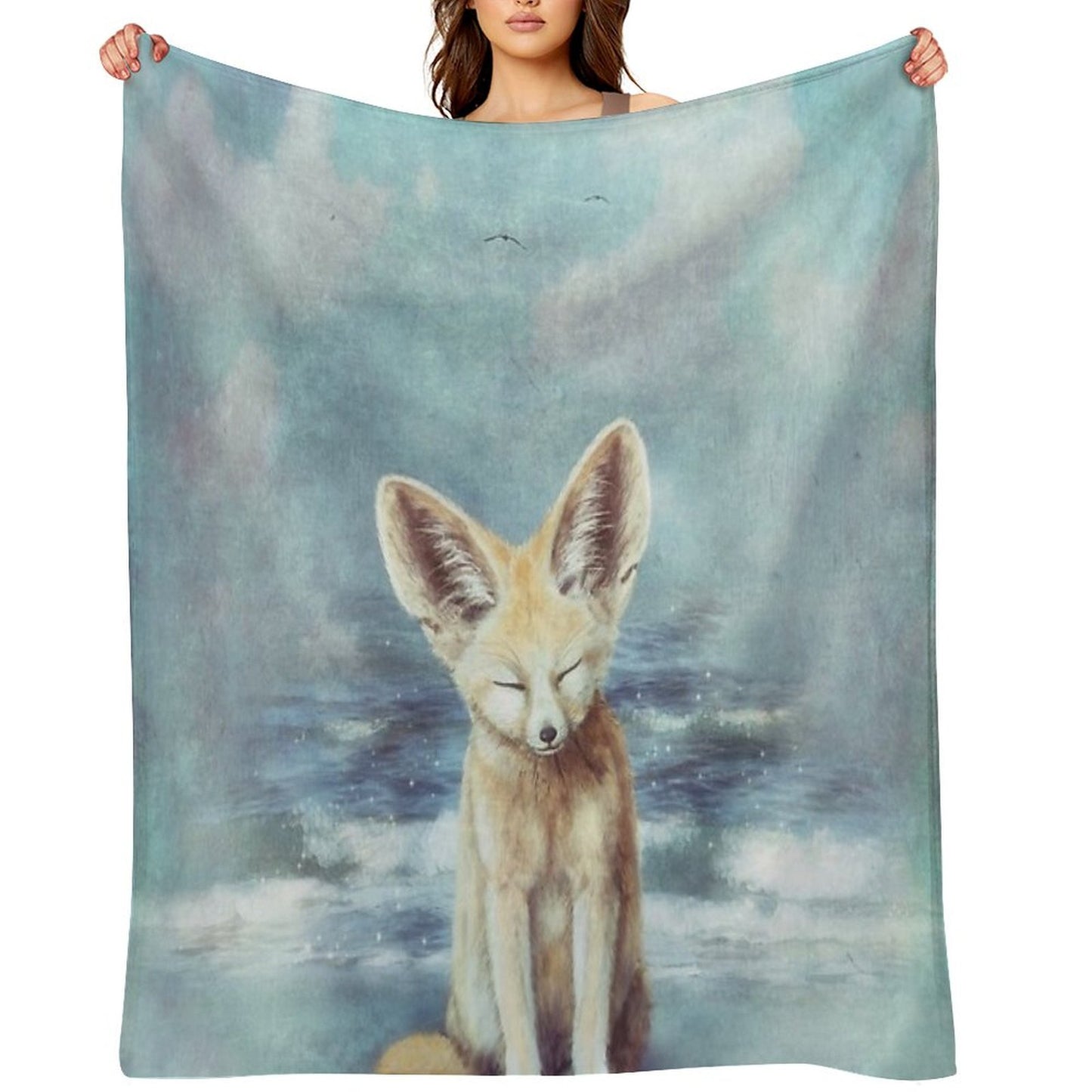 A Fennec's Dream Throw Blanket