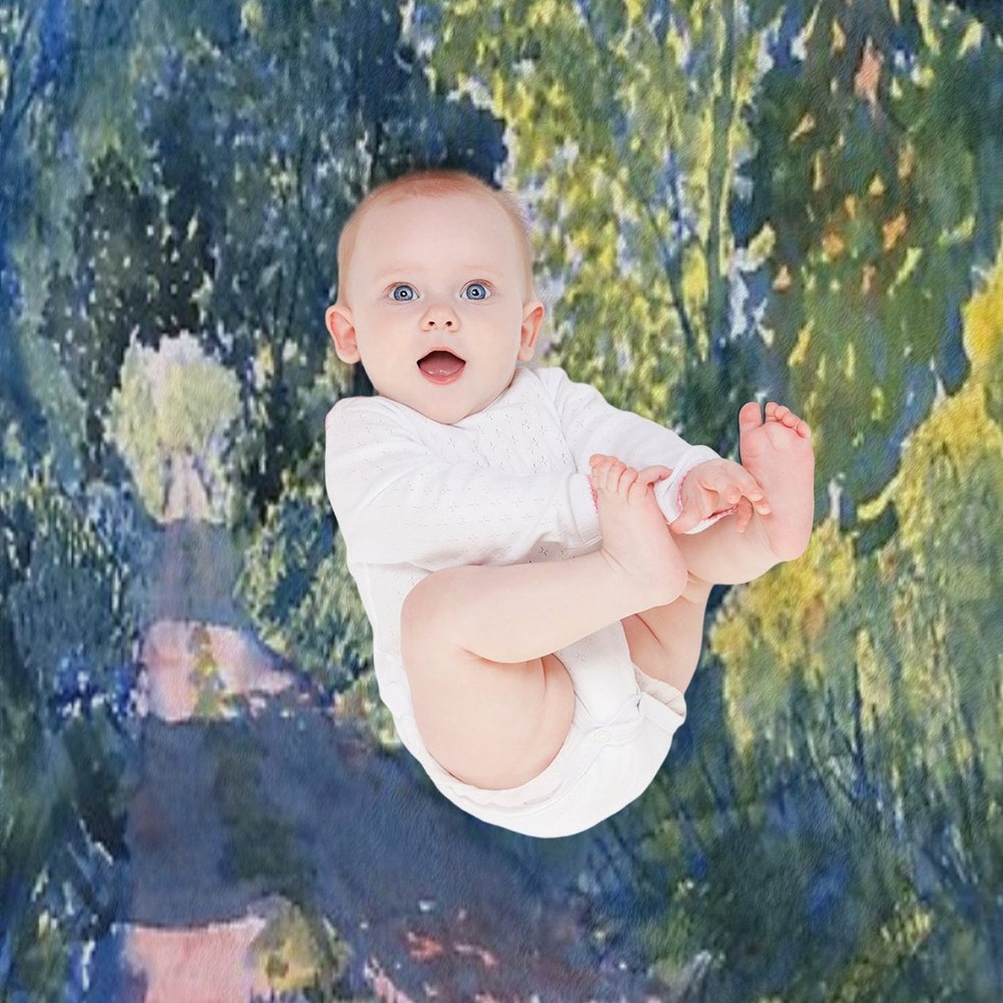 Hockney Trail Tunnel of Trees Throw Blanket