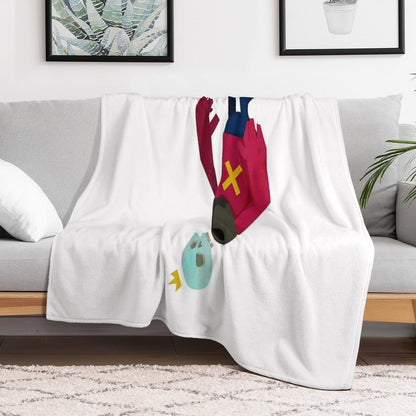 TheUpsideDownKingJr Throw Blanket