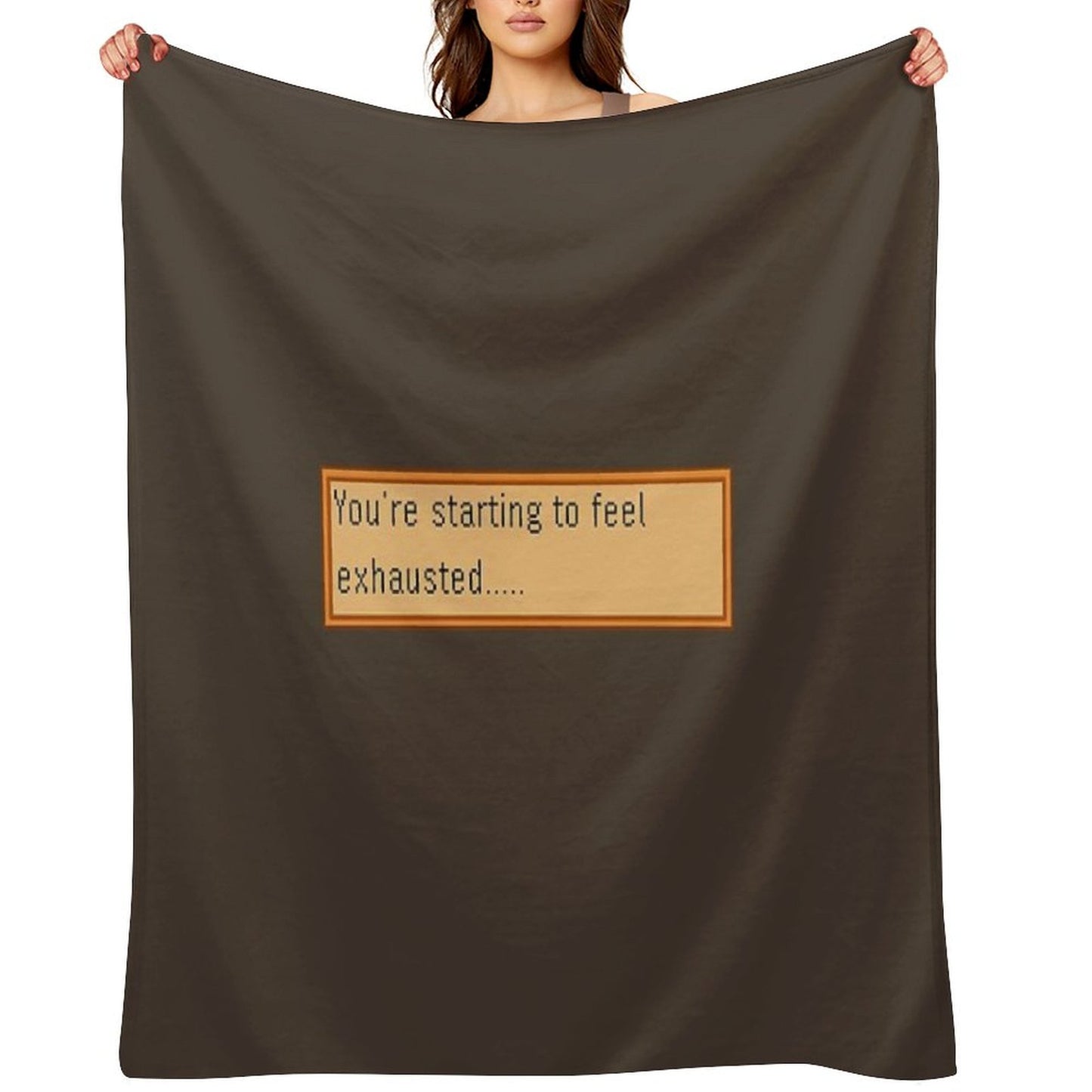 Exhausted - Stardew Throw Blanket