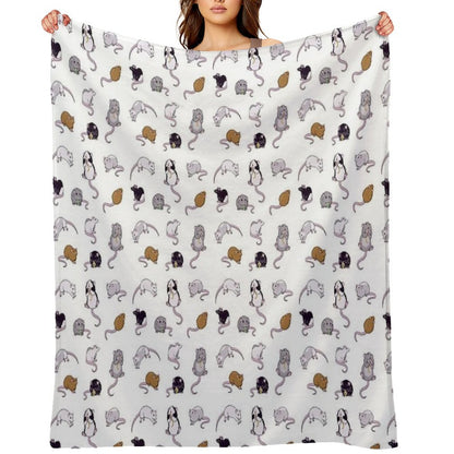 Rats, Rats, Rats Throw Blanket