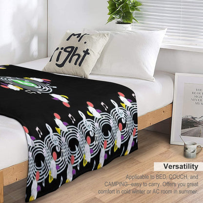 Music Moogle (Black&Green) Throw Blanket