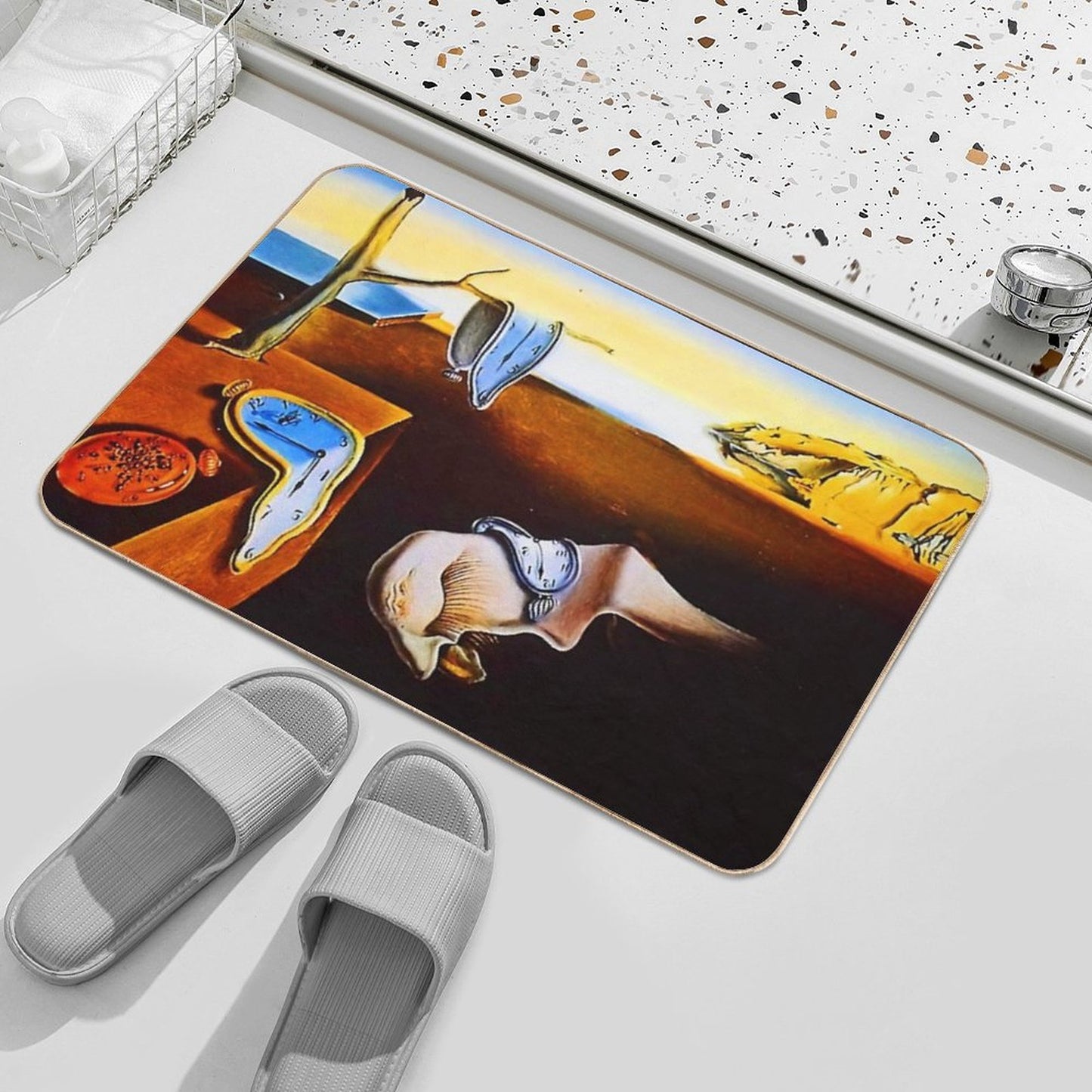 Retro Memory Salvador Dali Bath Mat