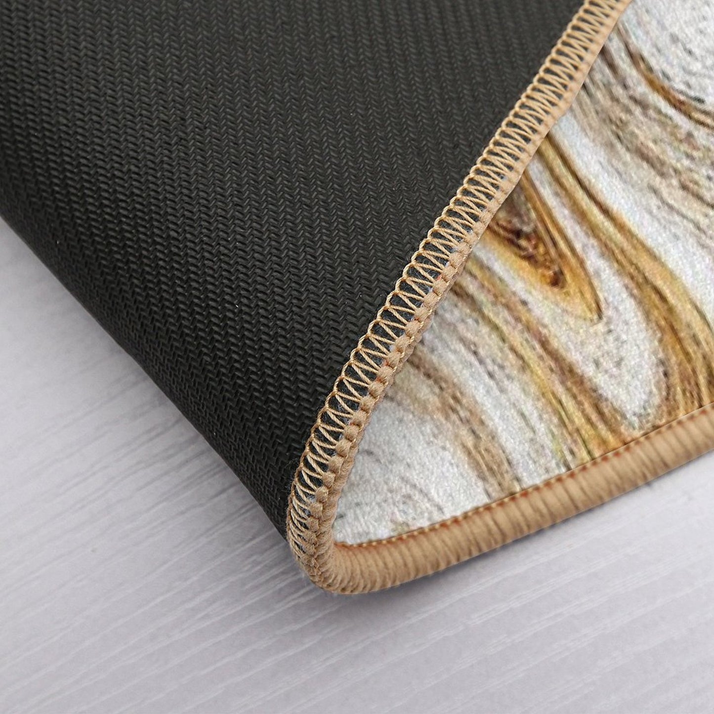 Gold & Silver Marbling Mix Bath Mat