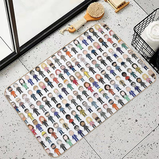 Cast Poster Taskmaster First Ten Series Bath Mat