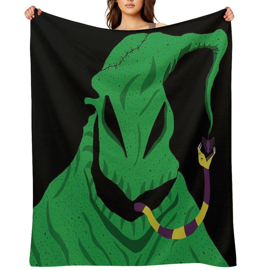 The Nightmare before Christmas Oogie Boogie Eatin A Spider Throw Blanket