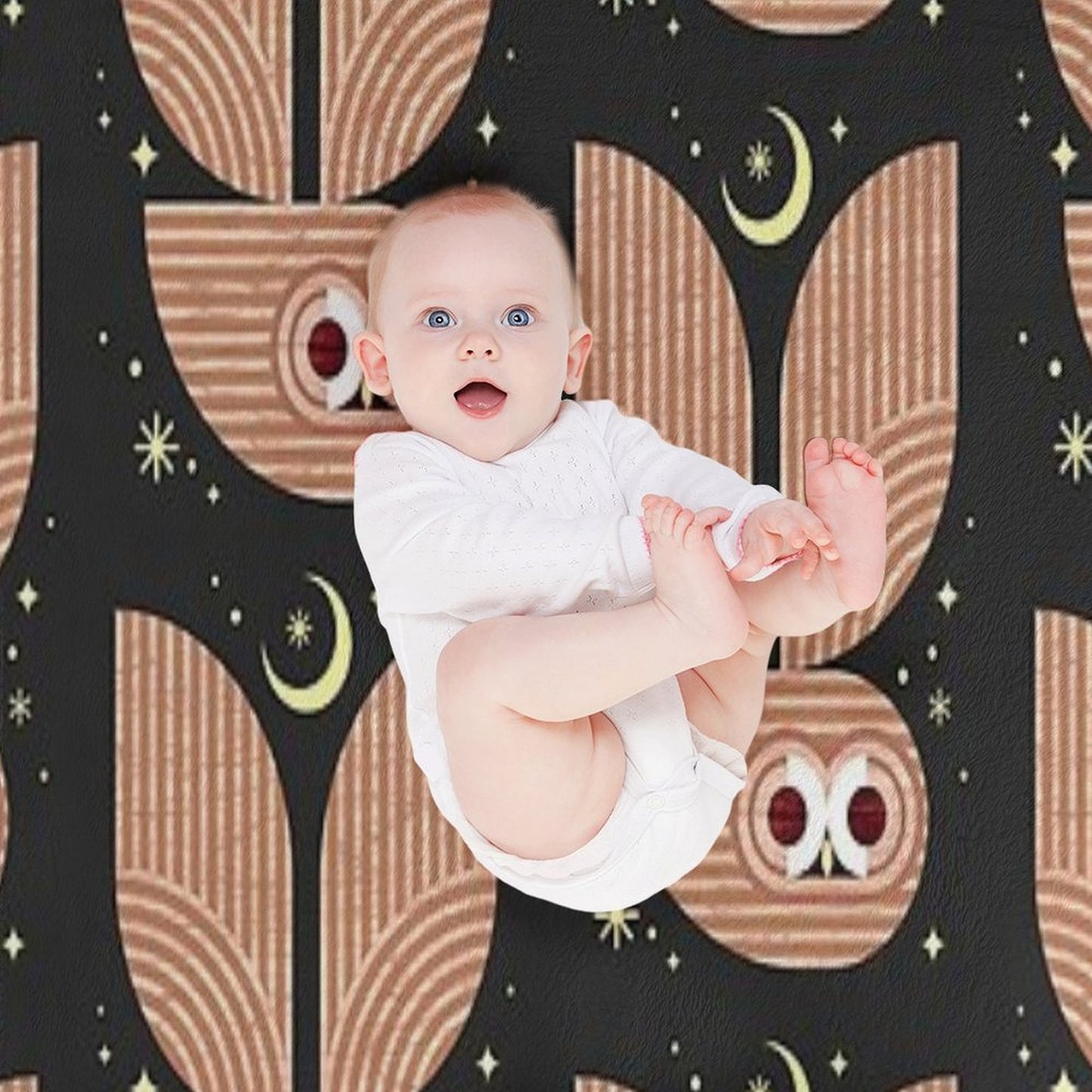 Barred Owl in Flight Throw Blanket