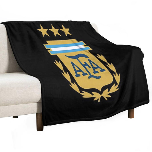 Argentina Afa 3 Stars Logo Throw Blanket