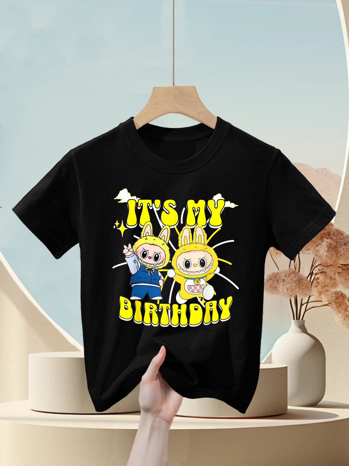 It's My Birthday Cute Labubu Monsters for Birthday Parties Kids T-Shirt