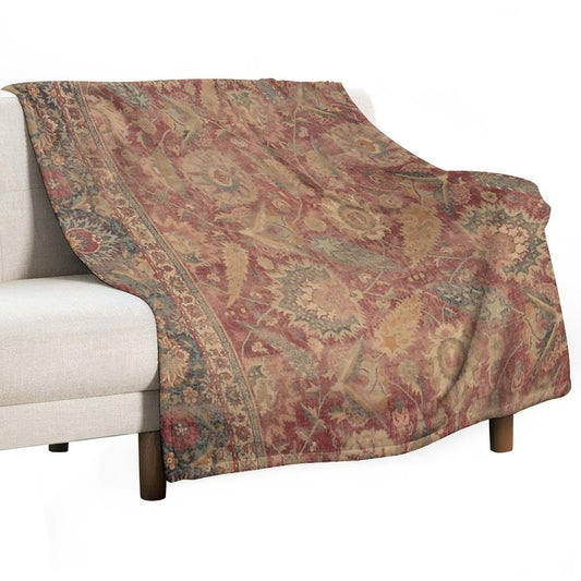 Antique Kilim Throw Blanket