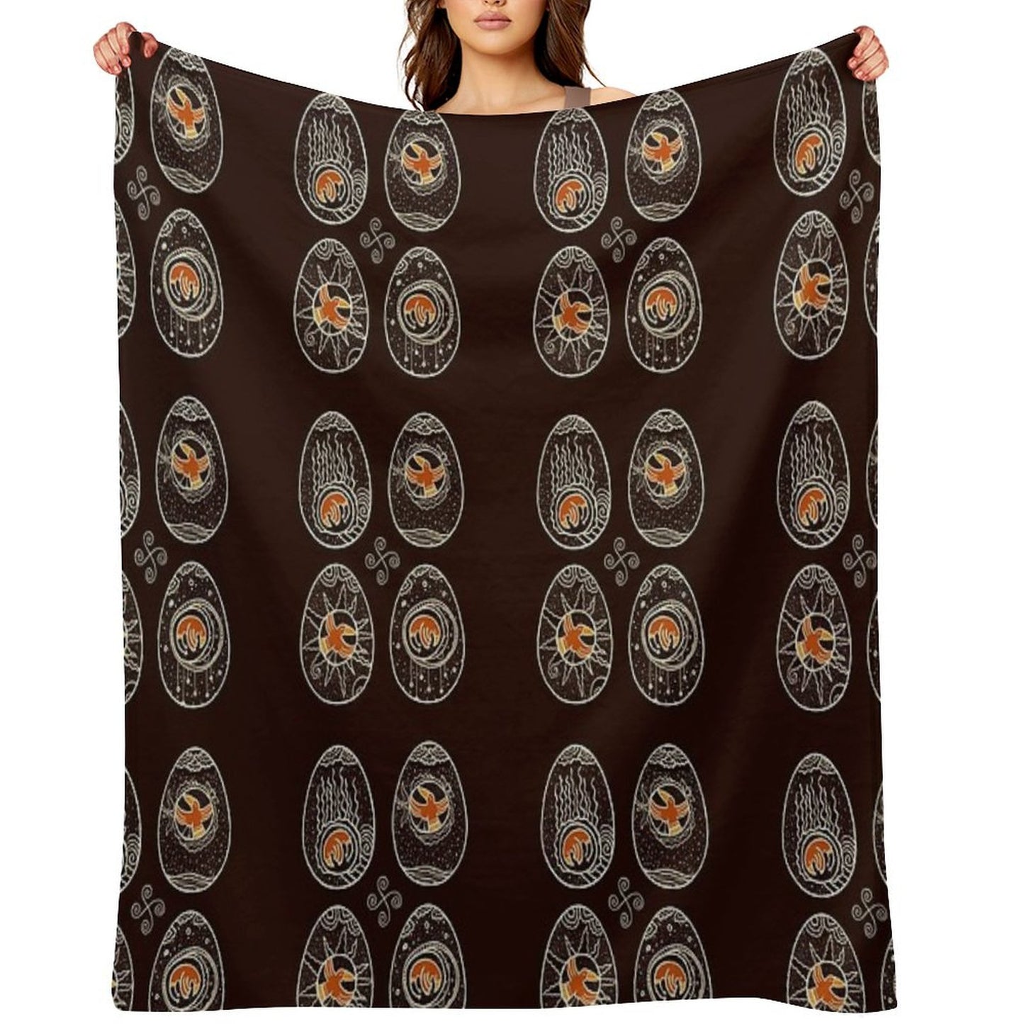 Ravens Spring Throw Blanket