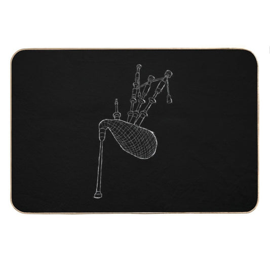 Bagpipes Scotland Musician Woodwind Gifts Bath Mat