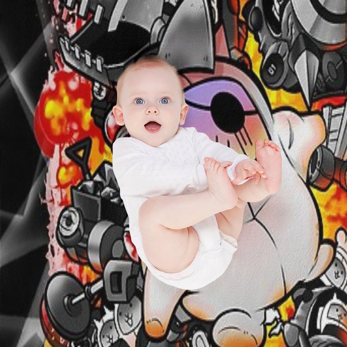 Battle Cats - Subterra Guardians Throw Blanket