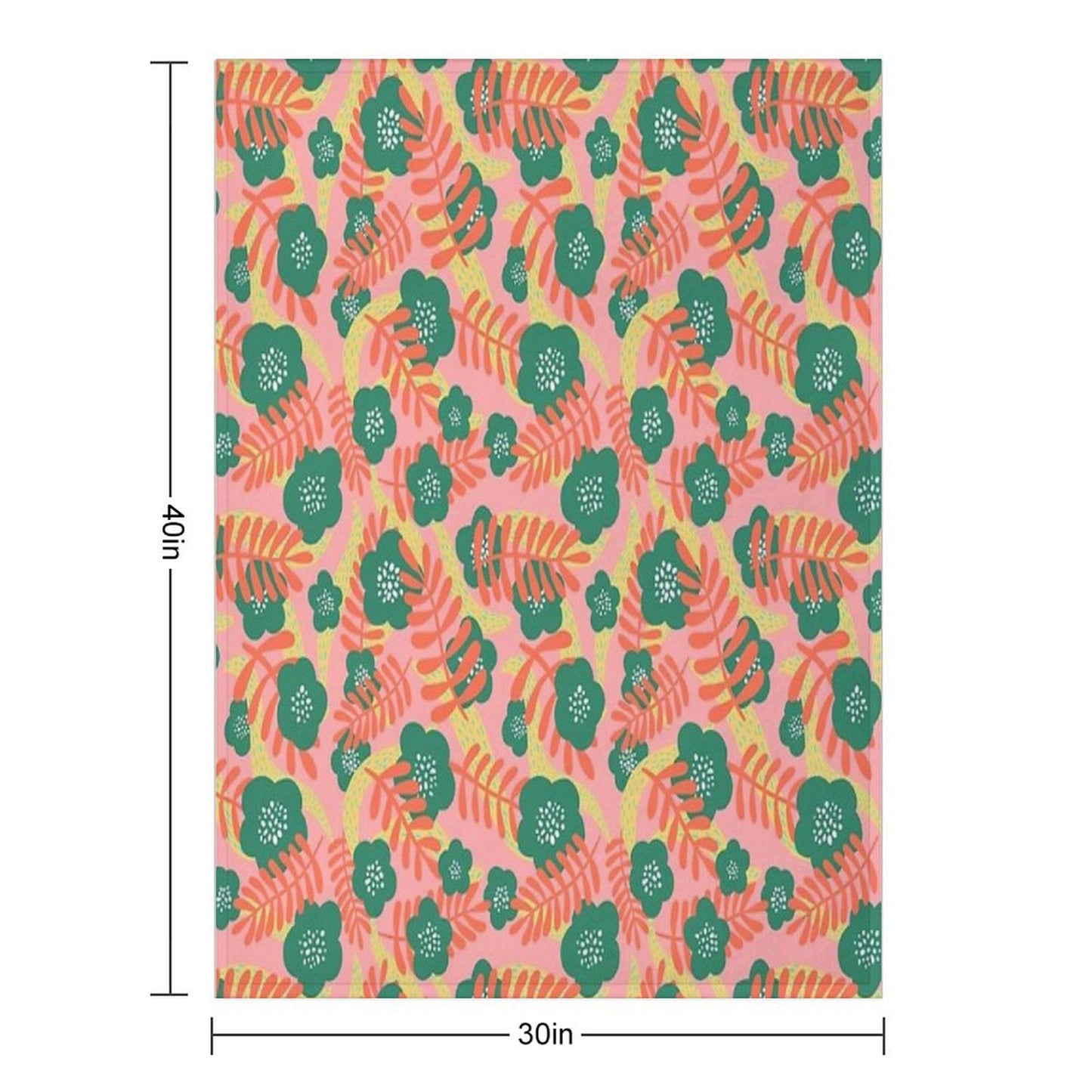 Bright Florals Throw Blanket