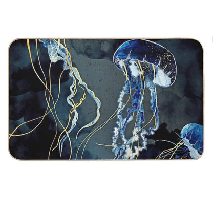 Metallic Ocean III Bath Mat