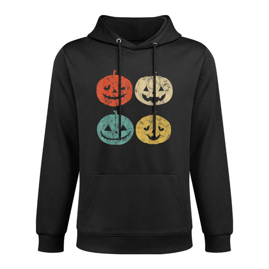 Vintage Pumpkin Retro Jack-O-Lantern Pumpkin Halloween Layering Staple Hoodie