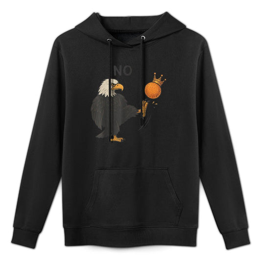 Funny No Kings In America Men Women Durable Construction Hoodie