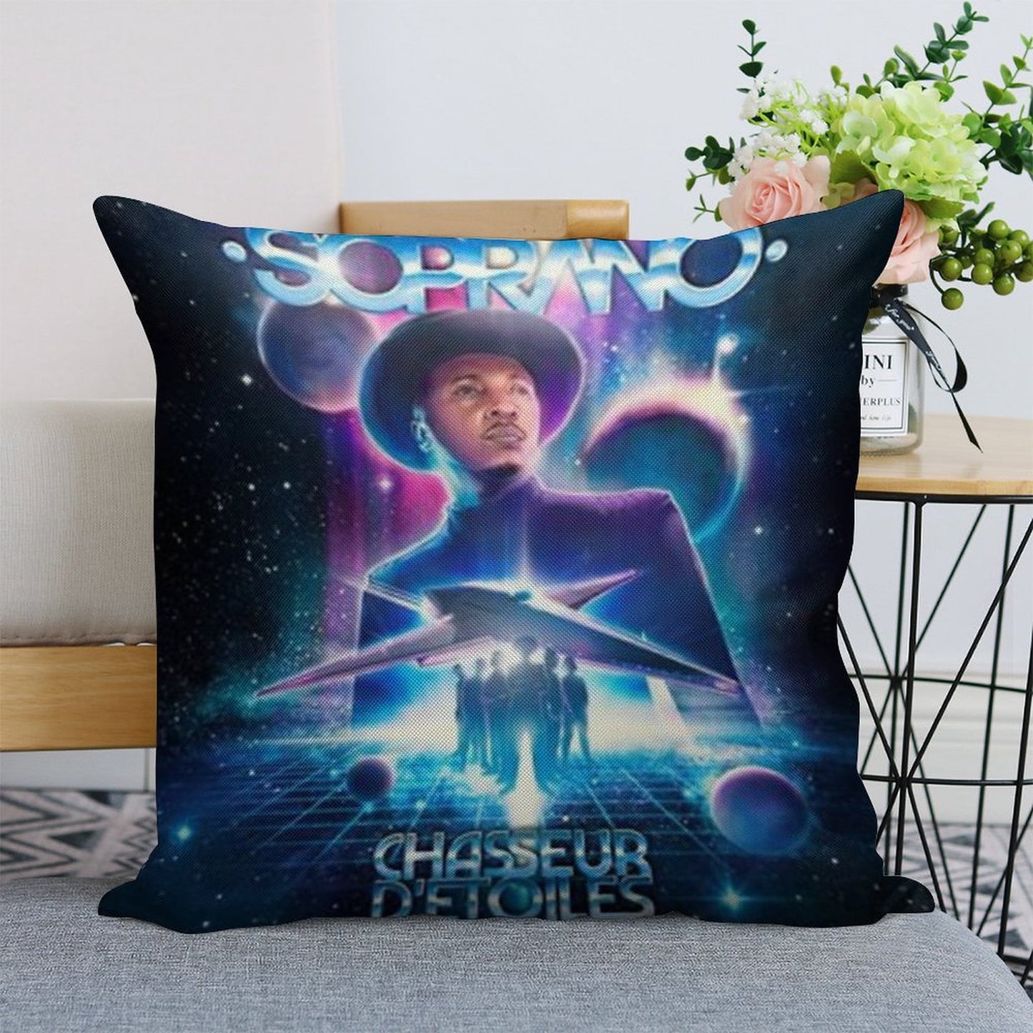 SOPRANO STAR HUNTER Linen Throw Pillow Cover