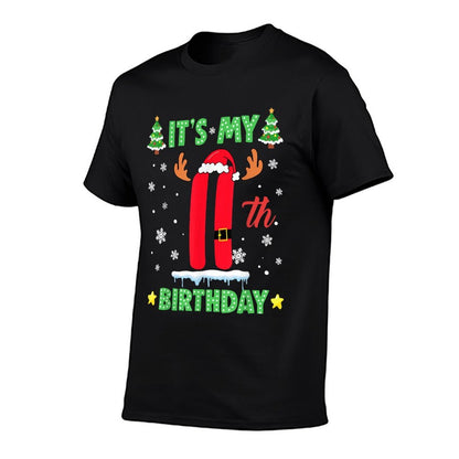 Merry Christmas Its My 11th Birthday Xmas Women Girls Kids  Odor-resistant T-Shirt