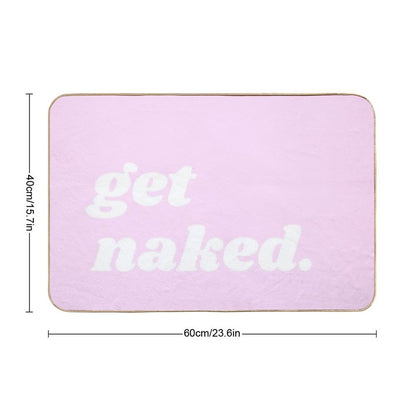 Pink Get Naked Bath Mat