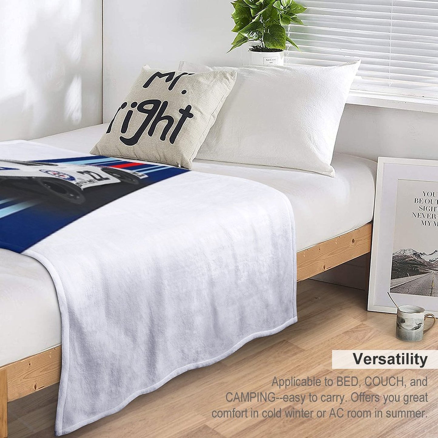 Porsch 917 Martini Racing 1971 Throw Blanket