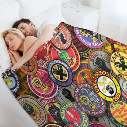 Northern Soul Memories Throw Blanket