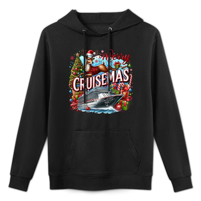 Merry Cruisemas Cruise 2025 Funny Christmas Cruisin Crew Versatile Streetwear Hoodie