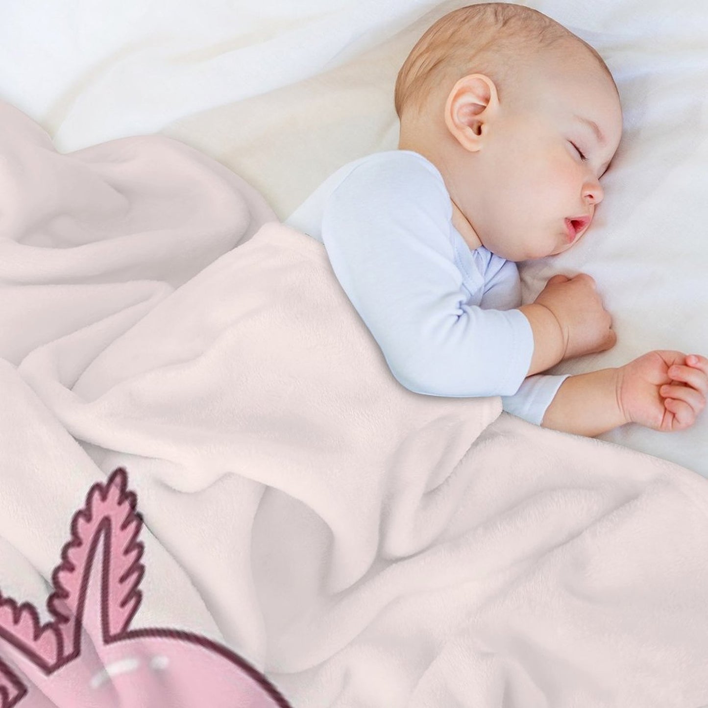 Cute Chilling Axolotl Throw Blanket