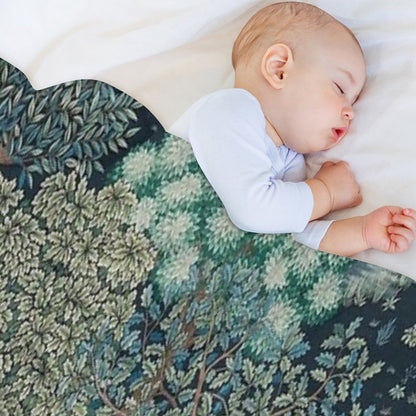 William Morris - The Brook Tapestry - Forest Deer Throw Blanket