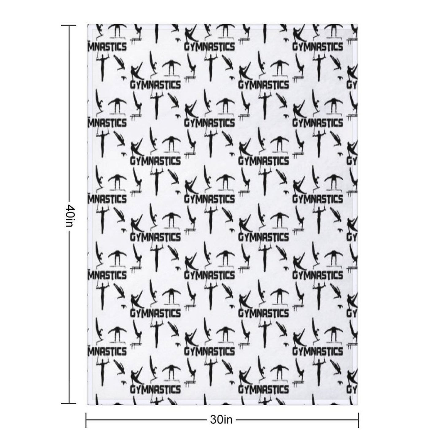 Gymnast, Gymnastics - Men's And Boys Gymnastics Throw Blanket
