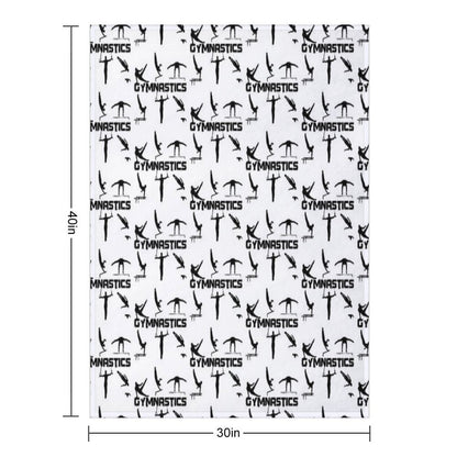 Gymnast, Gymnastics - Men's And Boys Gymnastics Throw Blanket