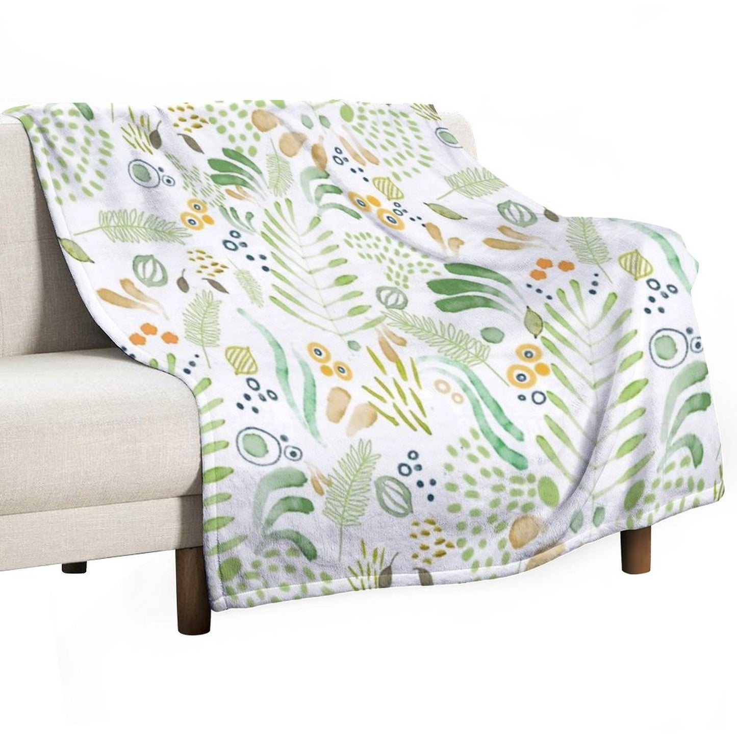 Lovely Green Throw Blanket