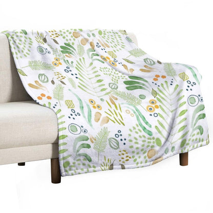 Lovely Green Throw Blanket