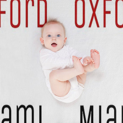 Miami University - Miami Oxford Throw Blanket