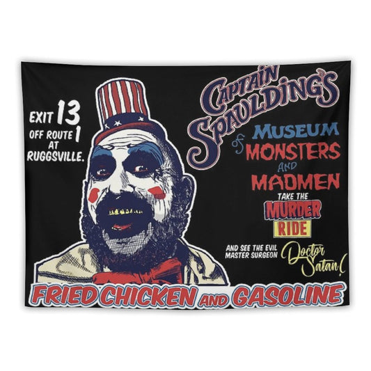 Captain Spaulding's Museum of Monsters And Madmen Tapestry