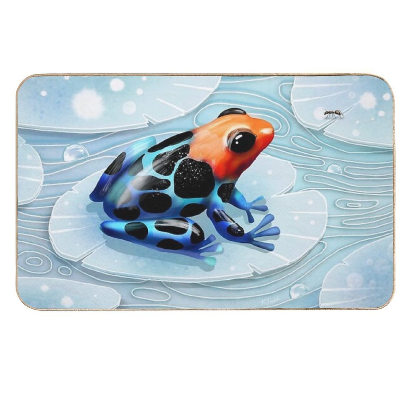 Poison Dart Frog  Rapid-Drying Bath Mat